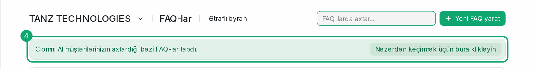 FAQ təkliflərinə baxın