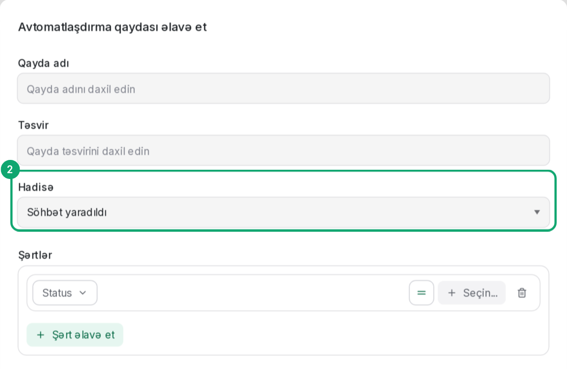 Hadisəni yoxlayın